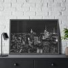 93855-207.jpg Black and White New York City Skyscraper Framed Poster