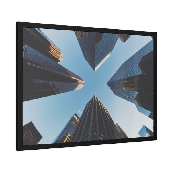 93855-221.jpg Tall skyscrapers in Calgary Framed Poster