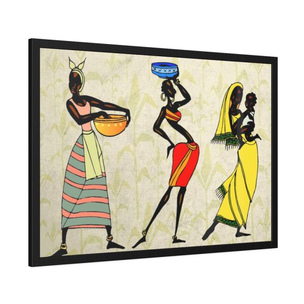 Woman Ethic African People Framed Poster