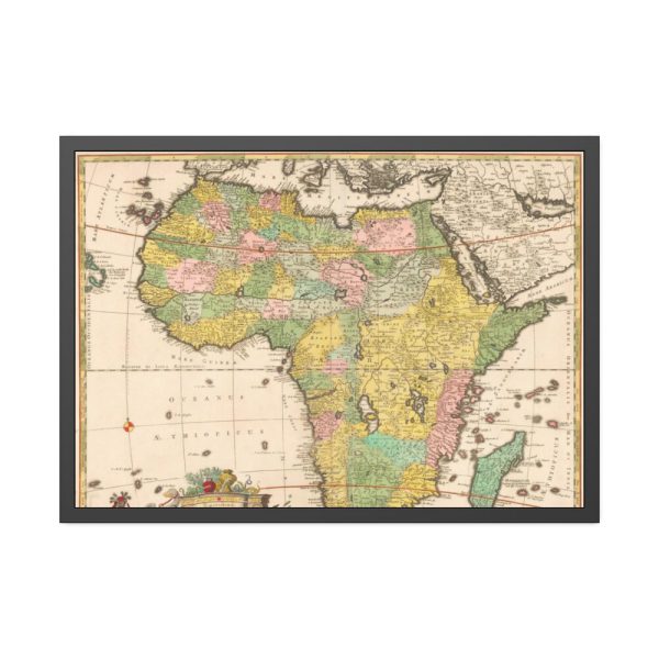 93855-260.jpg Kaart van Afrika by Carel Allard Framed Poster