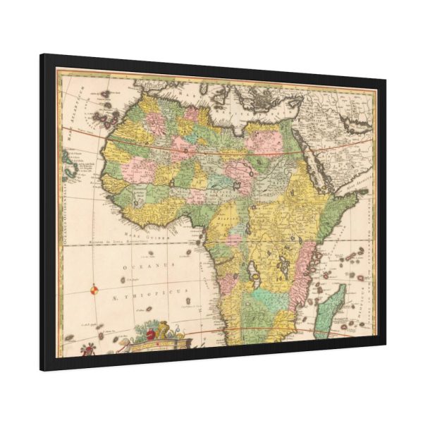 93855-261.jpg Kaart van Afrika by Carel Allard Framed Poster