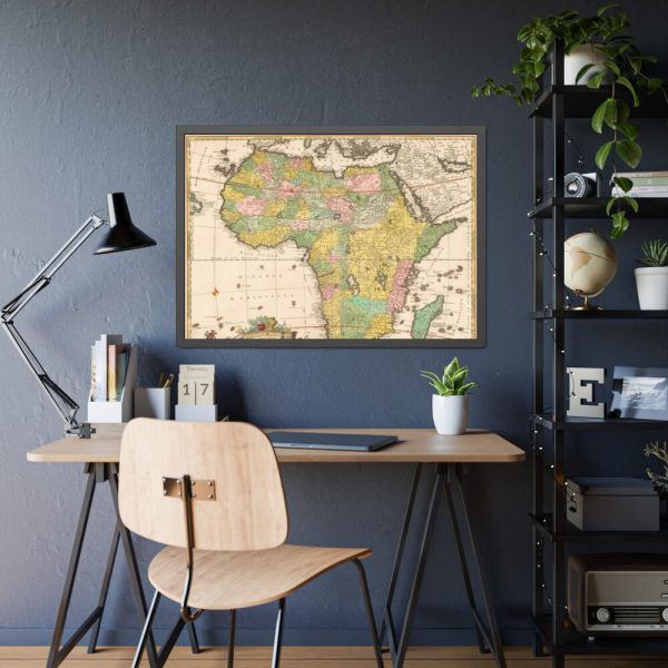 93855-262.jpg Kaart van Afrika by Carel Allard Framed Poster