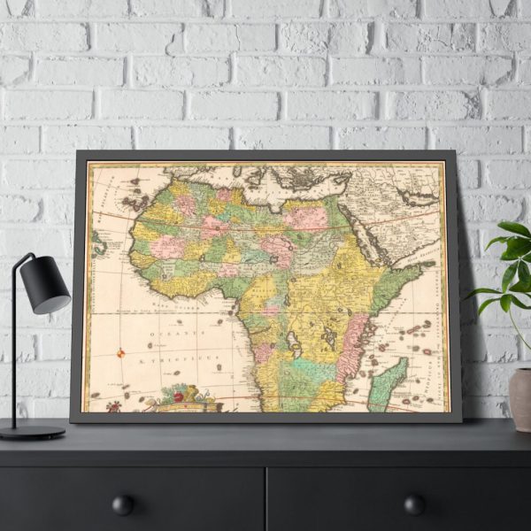 93855-263.jpg Kaart van Afrika by Carel Allard Framed Poster