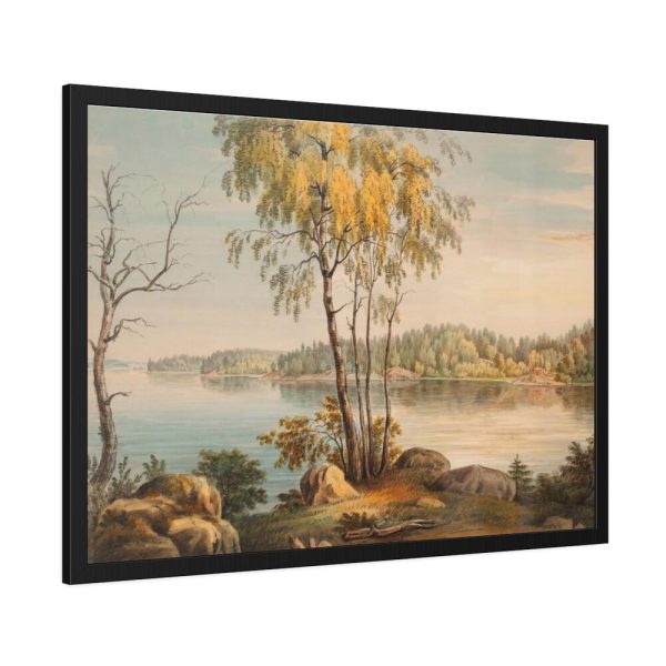 93855-269.jpg Lakeside View Near Träskända Manor, by Magnus Von Wright Framed Poster