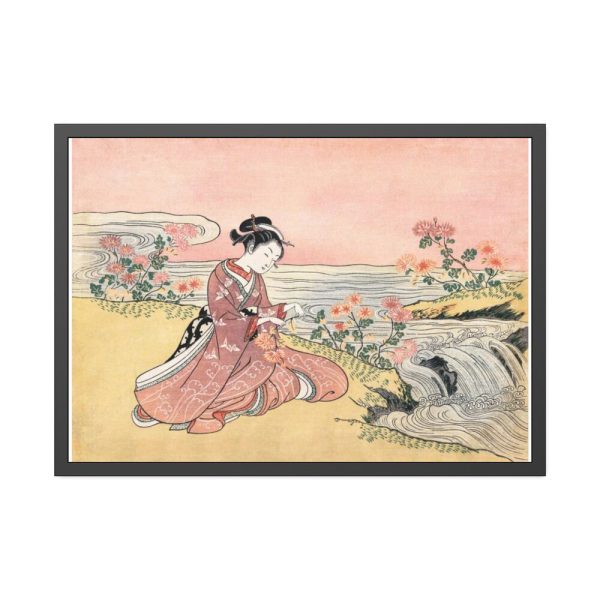 93855-280.jpg Japanese woman by Suzuki Harunobu Framed Poster