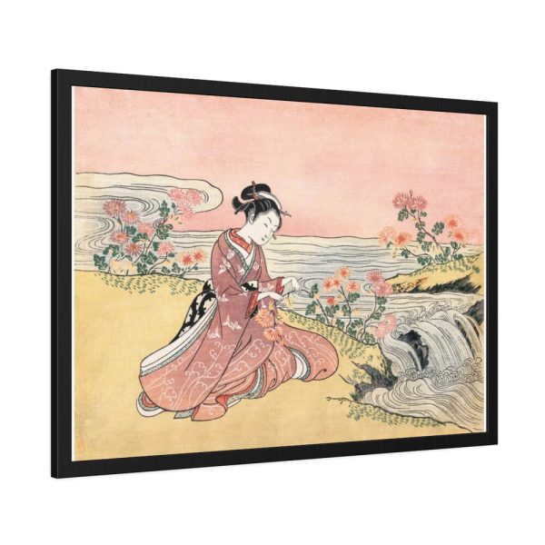 93855-281.jpg Japanese woman by Suzuki Harunobu Framed Poster