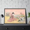 93855-283.jpg Japanese woman by Suzuki Harunobu Framed Poster