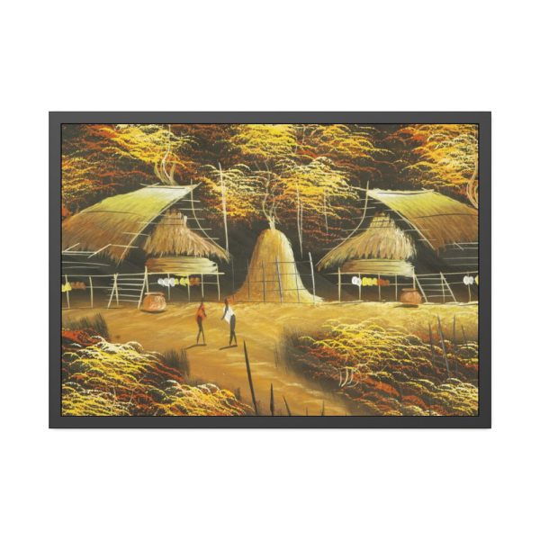 93855-296.jpg Asia Painting Village Framed Poster