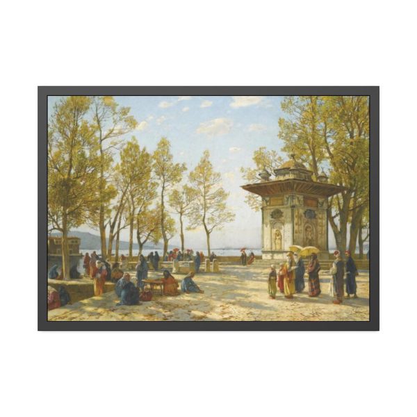 93855-300.jpg La fontana by Hermann Corrodi Framed Poster