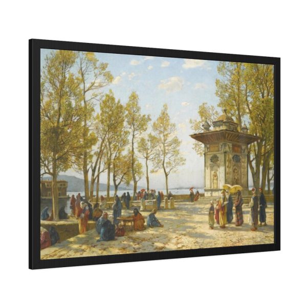 93855-301.jpg La fontana by Hermann Corrodi Framed Poster