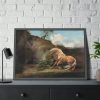 Horse Frightened by a Lion by George Stubbs Framed Poster