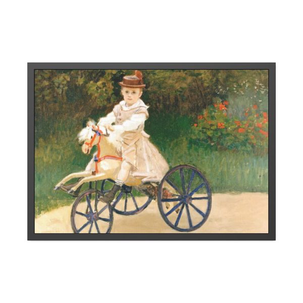 93855-312.jpg Jean Monet on His Hobby Horse by Claude Monet Framed Poster