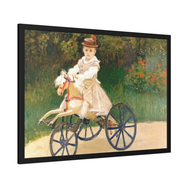 93855-313.jpg Jean Monet on His Hobby Horse by Claude Monet Framed Poster