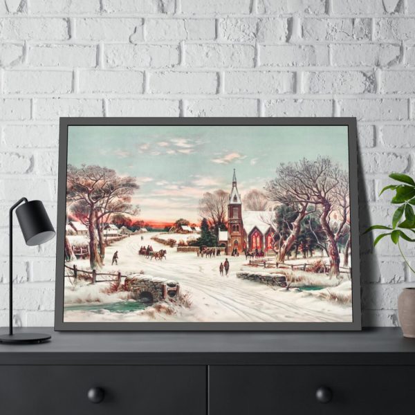 93855-319.jpg Christmas Eve by Hoover & Son Framed Poster