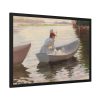 Woman in a Rowing Boat by Albert Edelfelt Framed Poster