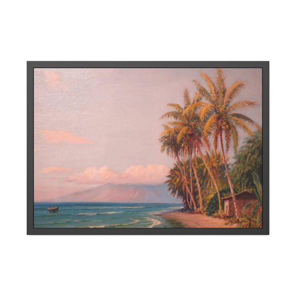 Lahaina Beach West Maui by D. Howard Hitchcock Framed Poster