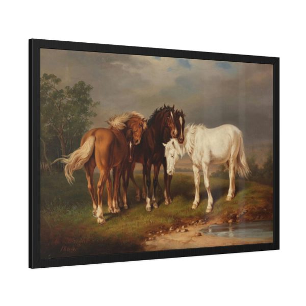93855-5.jpg Horses after Carl Wahlbom by Magnus Von Wright Framed Posters