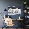 Polar Bears Walking Together Framed Poster