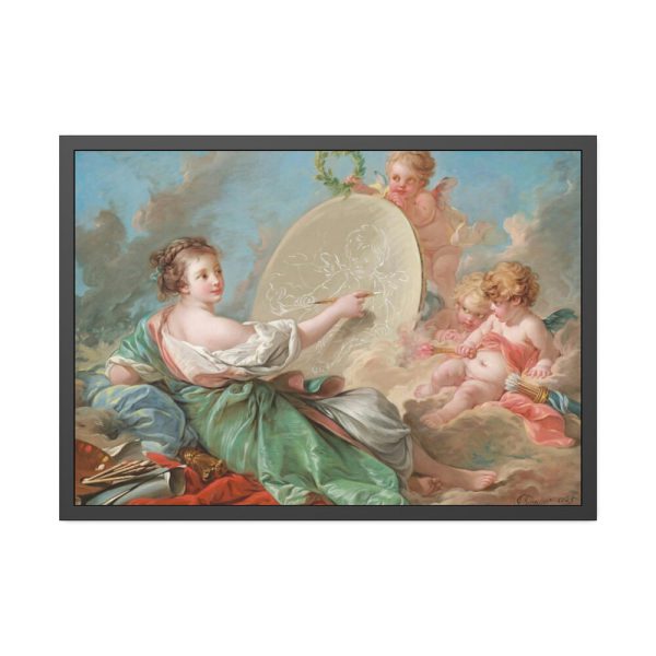 93855-8.jpg Allegory of Painting by François Boucher Framed Poster