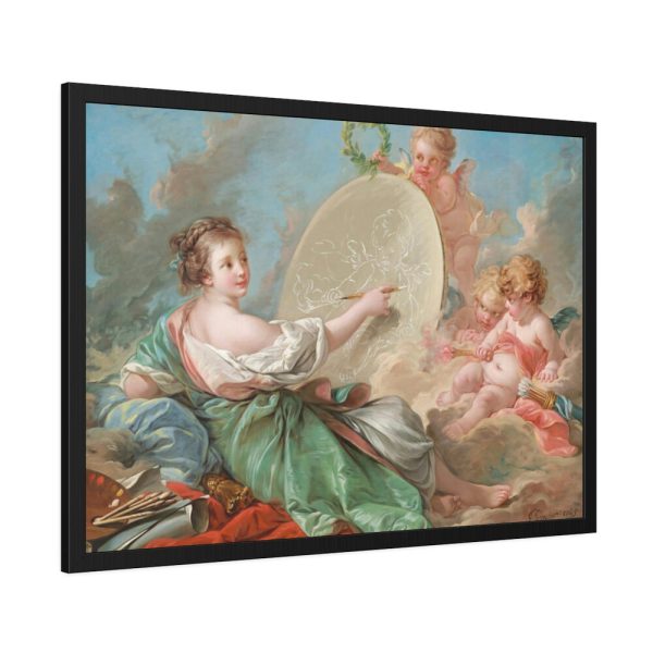 93855-9.jpg Allegory of Painting by François Boucher Framed Poster