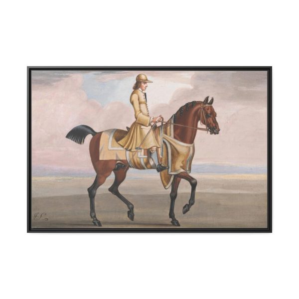 88289-11.jpg A Chestnut Horse at Exercise Framed Canvas