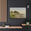 88289-114.jpg Højerup Church on Stevns Klint by P. C. Skovgaard Framed Canvas