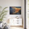 Caribbean Sea Sunset Framed Canvas