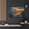 Caribbean Sea Sunset Framed Canvas