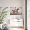 88289-13.jpg A Chestnut Horse at Exercise Framed Canvas