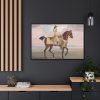 88289-14.jpg A Chestnut Horse at Exercise Framed Canvas