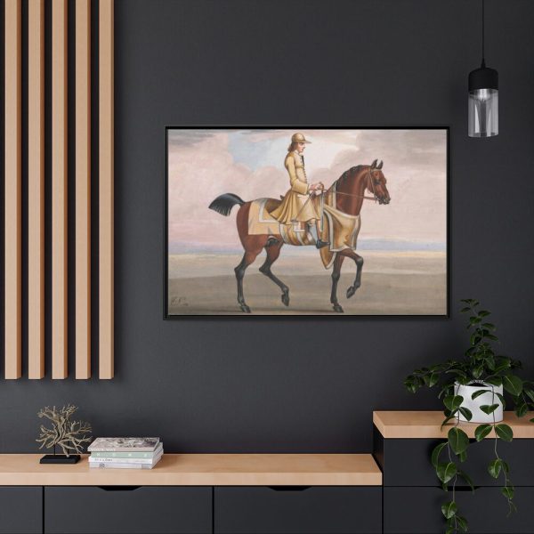 88289-14.jpg A Chestnut Horse at Exercise Framed Canvas