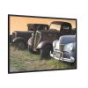88289-140.jpg Antique Trucks and Cars Along the Road Framed Canvas