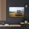 Car Field Old Truck Motor Framed Canvas