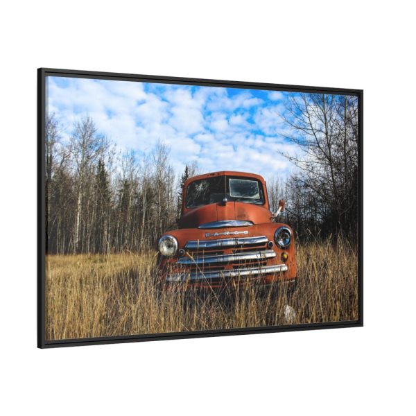 Truck Rustic Vintage Framed Canvas