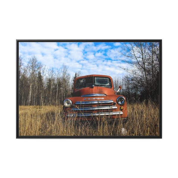 Truck Rustic Vintage Framed Canvas