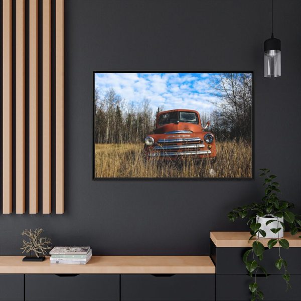 Truck Rustic Vintage Framed Canvas