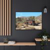 88289-164.jpg Oldtimer Wreck Rusty Truck Historic Desert California Framed Canvas