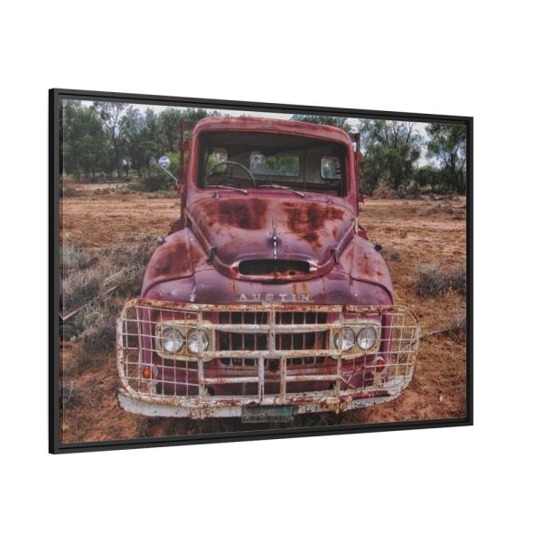 Austin Truck In Australian Nature Framed Canvas
