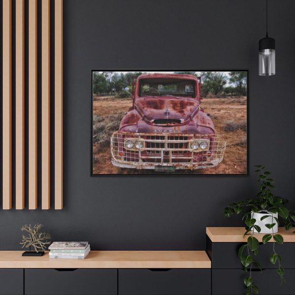 Austin Truck In Australian Nature Framed Canvas
