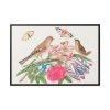 88289-176.jpg Brown Birds on Bouquet with Tulip Framed Canvas