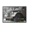 Deserted Old Broken Truck Framed Canvas