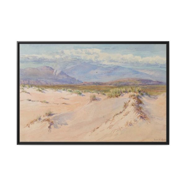 88289-21.jpg Sand Dunes, Harlech, North Wales, Framed Canvas