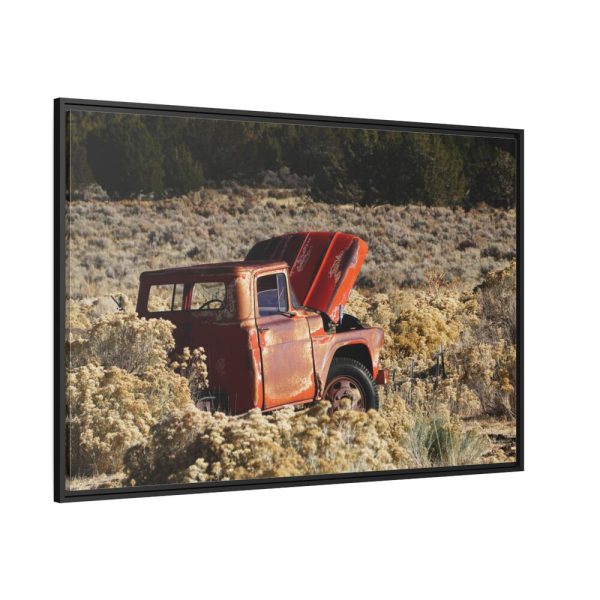 Old Ford Pickup Truck Framed Canvas