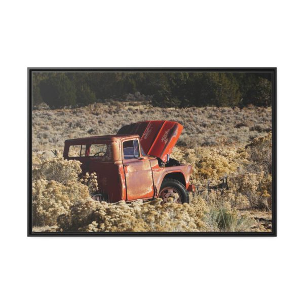 Old Ford Pickup Truck Framed Canvas