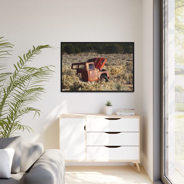 Old Ford Pickup Truck Framed Canvas