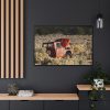 Old Ford Pickup Truck Framed Canvas