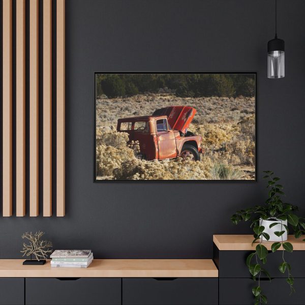 Old Ford Pickup Truck Framed Canvas