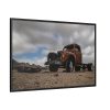 Broken Truck Left in the Desert Framed Canvas