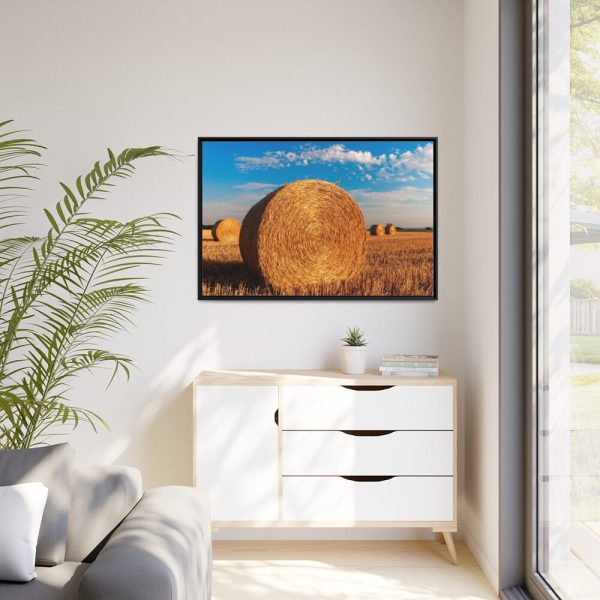88289-258.jpg Straw Bales Framed Canvas