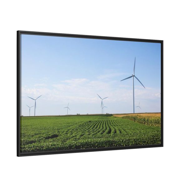 88289-260.jpg Wind Turbines in Rural Missouri Framed Canvas